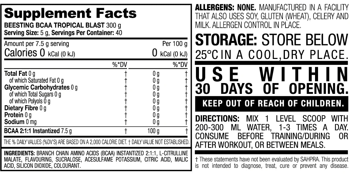 Beesting BCAA Amino Acids