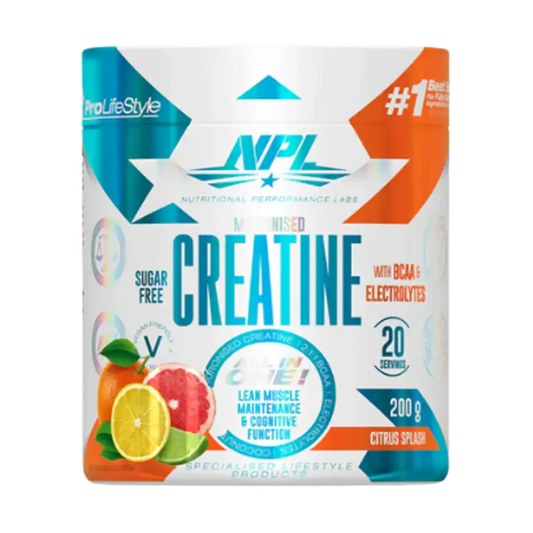 NPL Creatine + BCAA + Electrolytes Citrus Splash 200g