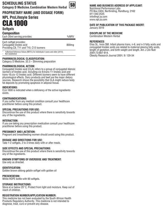 NPL CLA Ultra 1000 product image