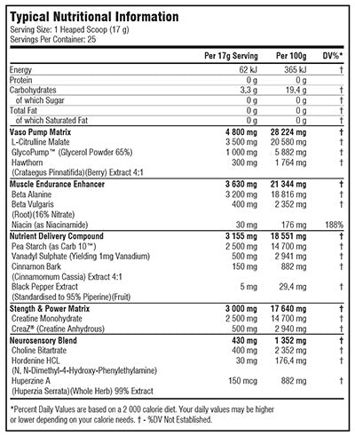 Barbarian Nutrition Beserk Nox