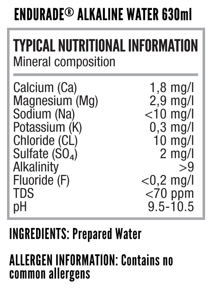 Nutritech Endurade Alkaline Water