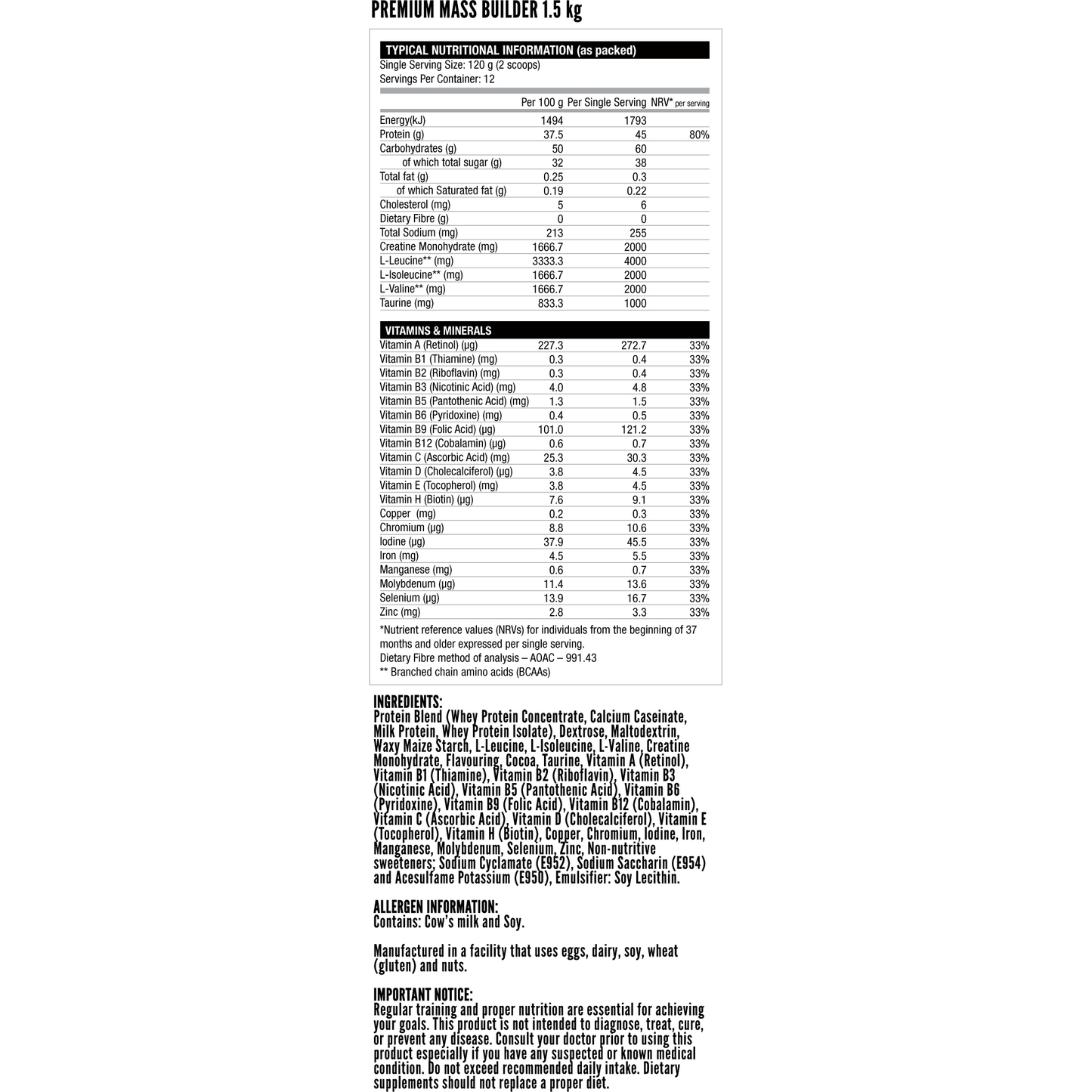 Nutritech Anabolic Mass Builder