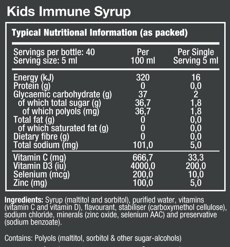 VitaTech Immune Syrup for Kids