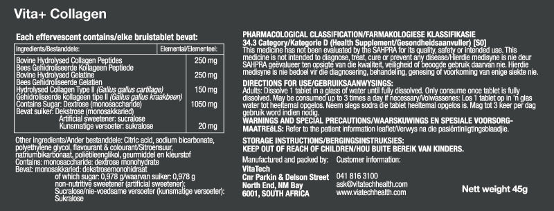 VitaTech Collagen Effervescent