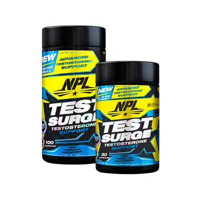 NPL Test Surge 100 + 30 capsules product packaging