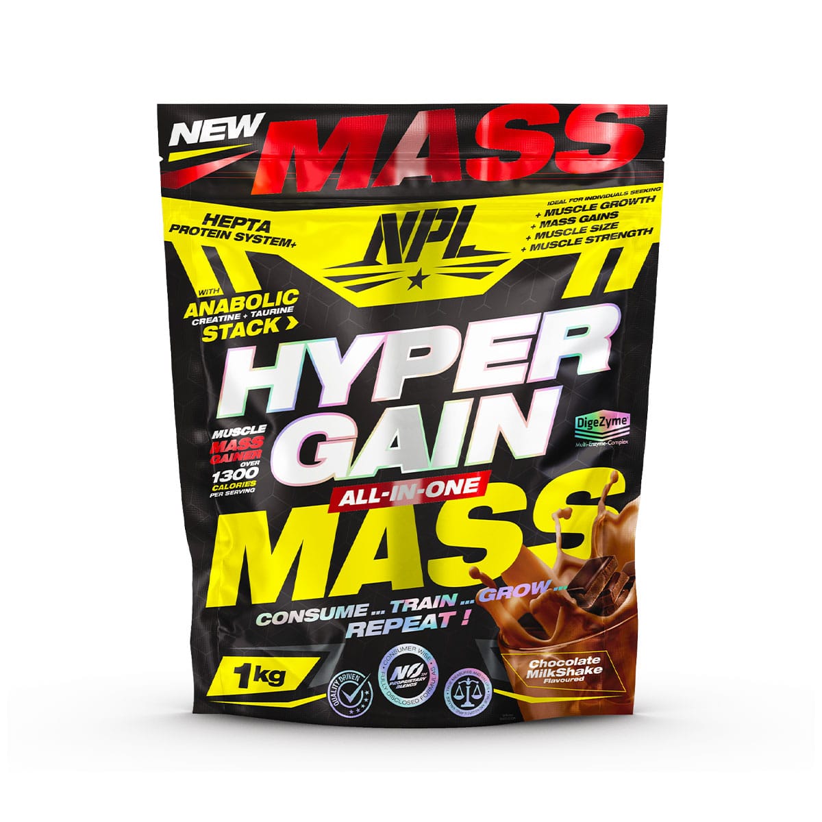 NPL Hyper Gain Mass Chocolate Milkshake 1kg