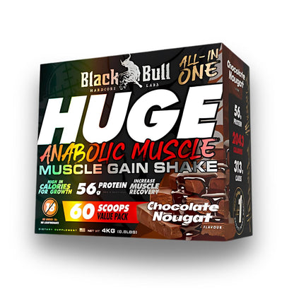 BlackBull Huge Muscle mass gainer product packaging