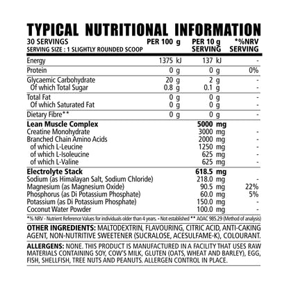 NPL Creatine + BCAA + Electrolytes benefits