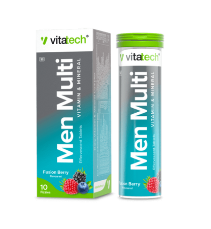 VitaTech Men's Multi-Vitamin Effervescent product packaging