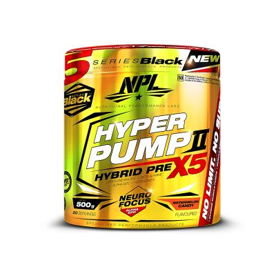 NPL Hyper Pump pre-workout product packaging