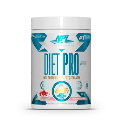 NPL Diet Pro 908g raspberry flavour packaging