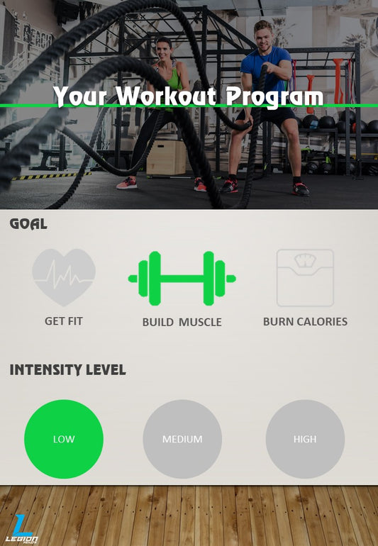 low intensity build muscle workout program