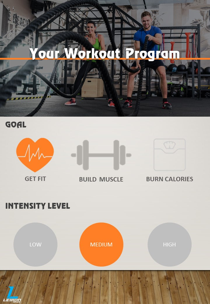 medium intensity workout program