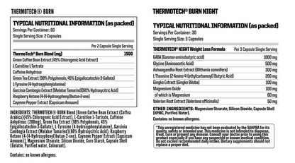 Nutritech ThermoTech Day & Night Burn Pack product image 2