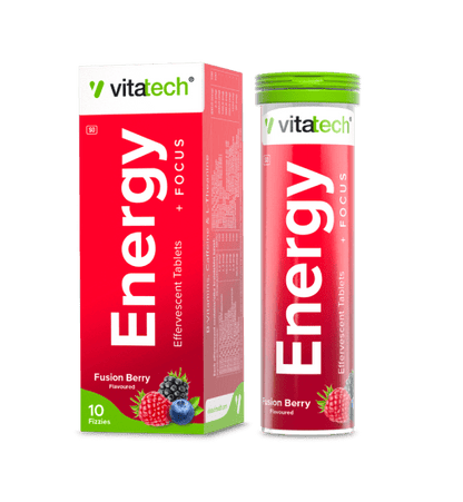 VitaTech Energy Effervescent supplement packaging