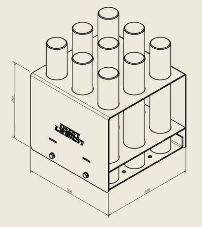 Iron Legion barbell stand dimensions diagram