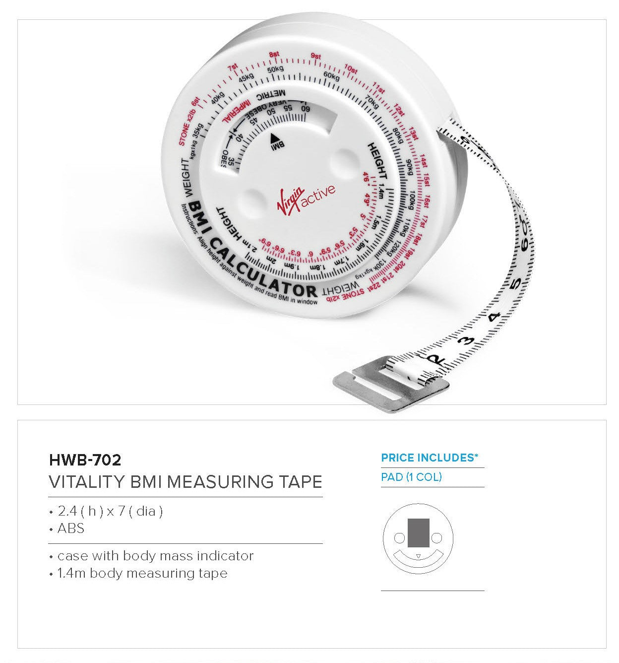 Vitality BMI Measuring tape