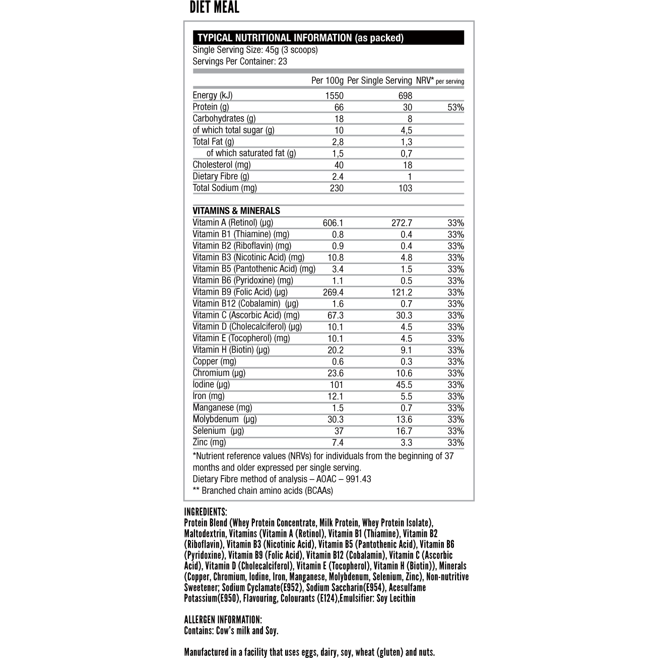 Nutritech Diet Meal (1Kg)