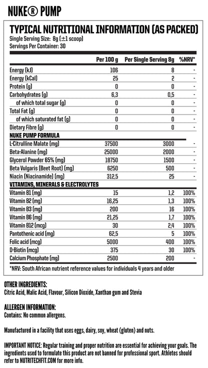 Nutritech NUKE Pump product image 2