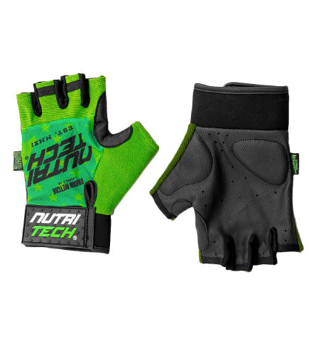 Nutritech Green Weight Training Gloves