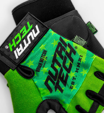 Nutritech Green Weight Training Gloves