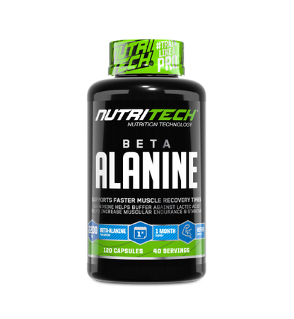 Nutritech Beta-Alanine 120 capsules product packaging