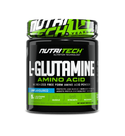 Nutritech L-Glutamine 500g product packaging