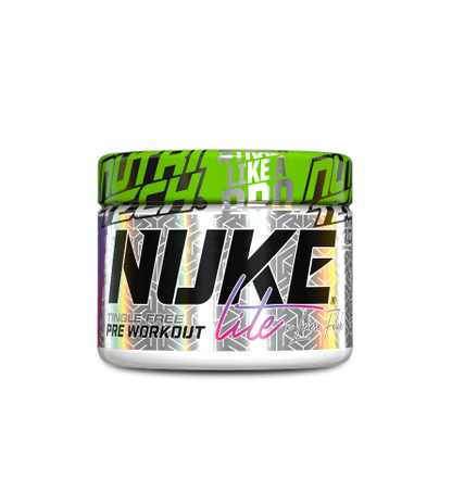 Nutritech NUKE Lite pre-workout product packaging