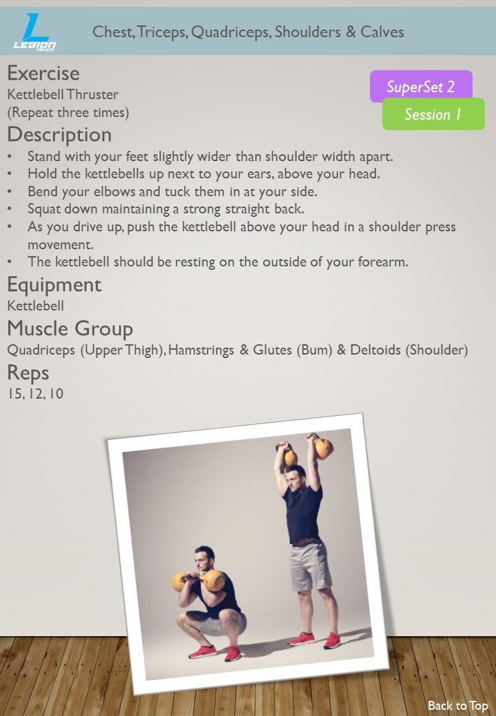 Get Fit High Intensity Workout Program