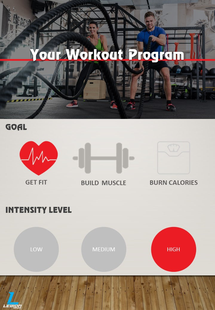 Get Fit High Intensity Workout Program