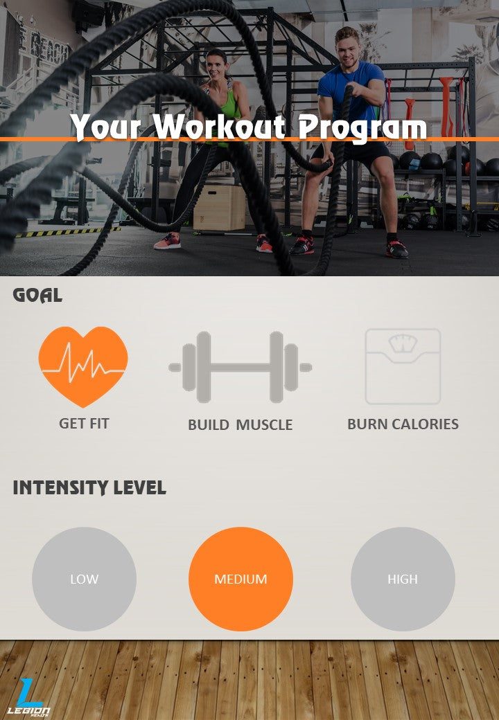 Get Fit Medium Intensity Workout Program