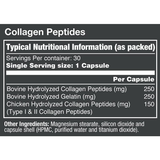 VitaTech Collagen Powder nutritional information