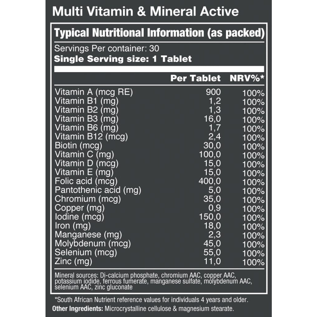 VitaTech Multi-Vitamin & Mineral - Active