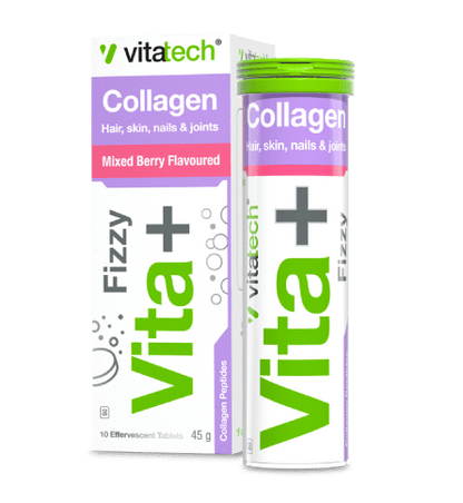 VitaTech Collagen Effervescent supplement packaging